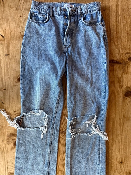 Anine Bing Denim - Anine Bing- Kat Deconstructed Jean in Medium Wash Size 27